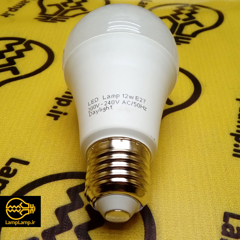 لامپ ال ای دی 12 ولت حبابی با 24 ماه گارانتی اسمایل