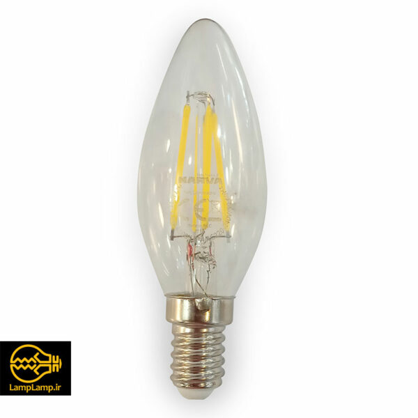 لامپ شمعی فیلامنتی 4.5 وات سفید طبیعی (نچرال) پایه e14