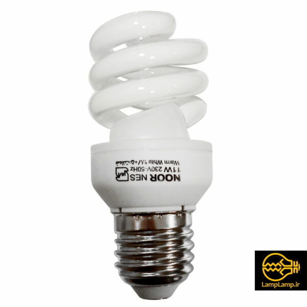 لامپ کم مصرف 11 وات پایه E27 نور لامپ