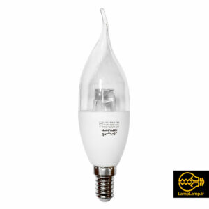 لامپ ال ای دی شمعی 6 وات پایه e14 لوستری نور