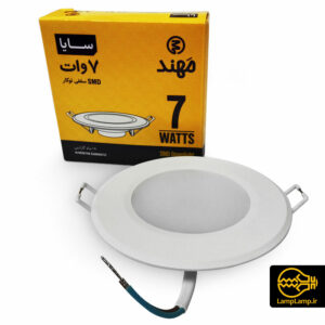 پنل اس ام دی سقفی توکار گرد 7 وات مهند