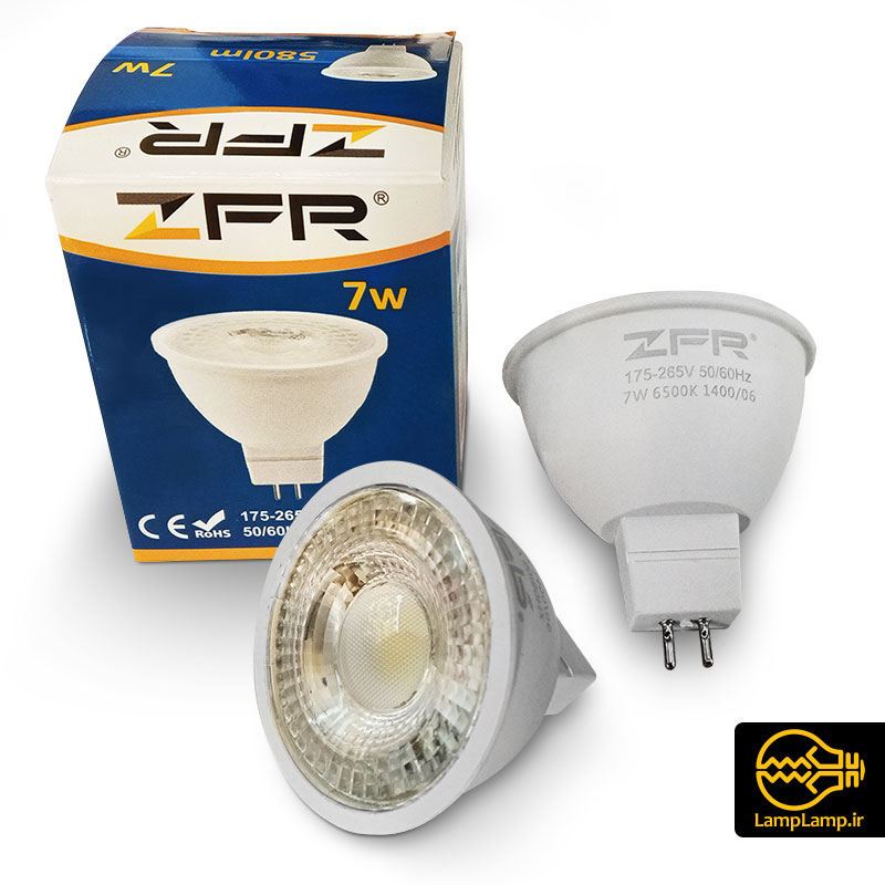 لامپ هالوژن سوزنی ال ای دی 7 وات برند ZFR