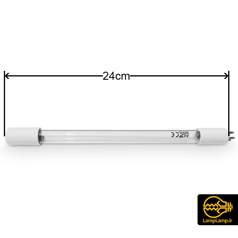 لامپ یو وی تصفیه آب 11 وات 4 پین طول 24 سانتیمتر