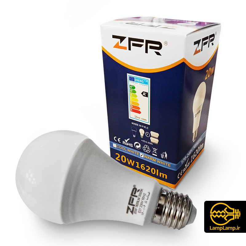 لامپ ال ای دی SMD حبابی 20 وات ZFR