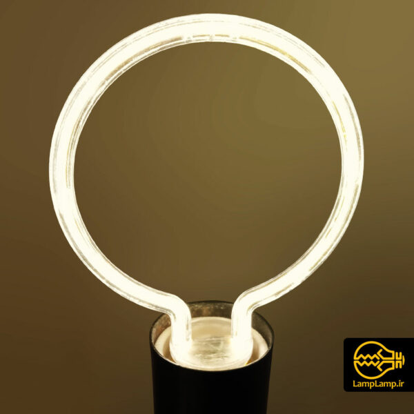 لامپ نئون تزئینی مدل دایره پایه E27