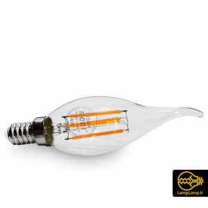 لامپ اشکی فیلامنتی ۴ وات E14 حباب شفاف مودی