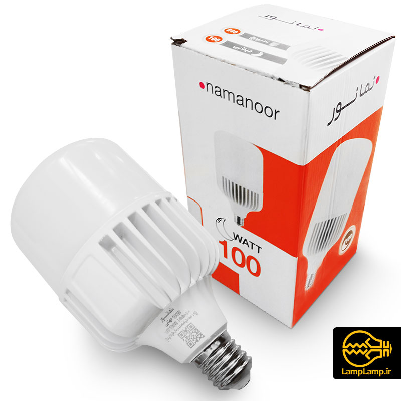 لامپ استوانه ای ال ای دی 100 وات E40 نمانور