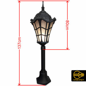 چراغ حیاطی و پارکی پایه کوتاه ایستاده وستا