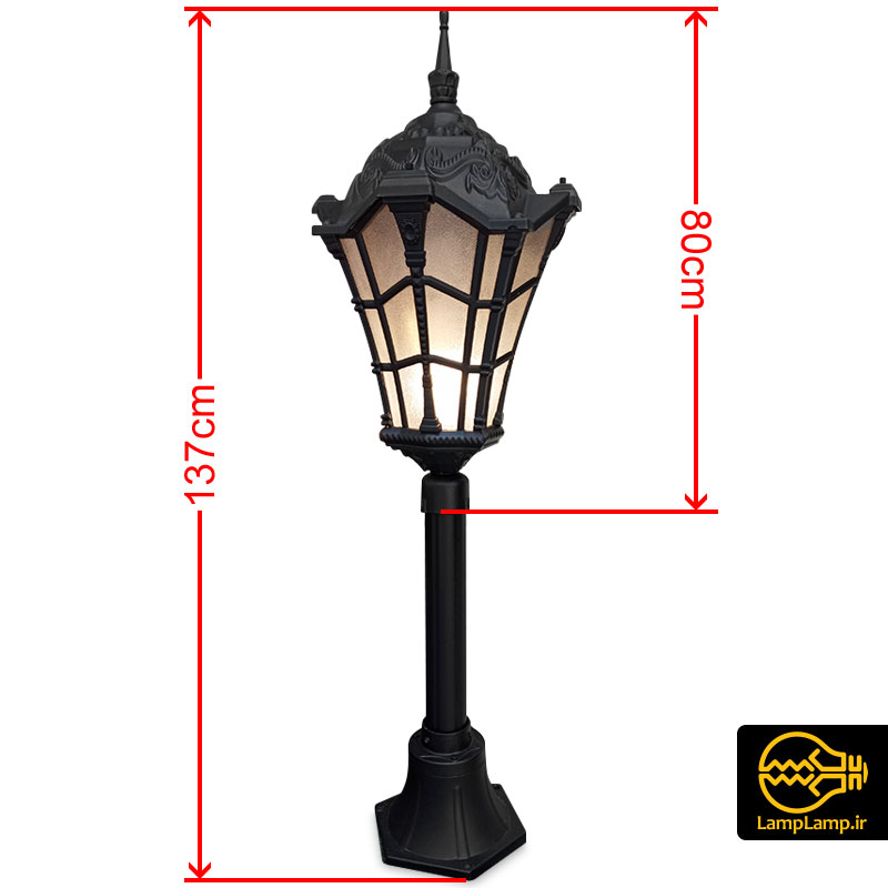 چراغ حیاطی و پارکی پایه کوتاه ایستاده وستا