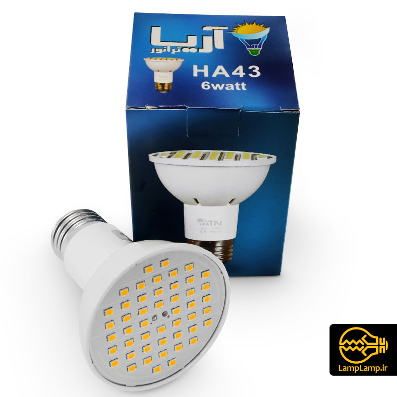 لامپ هالوژنی ال ای دی 6 وات سرپیچ E27 آریا ترانور