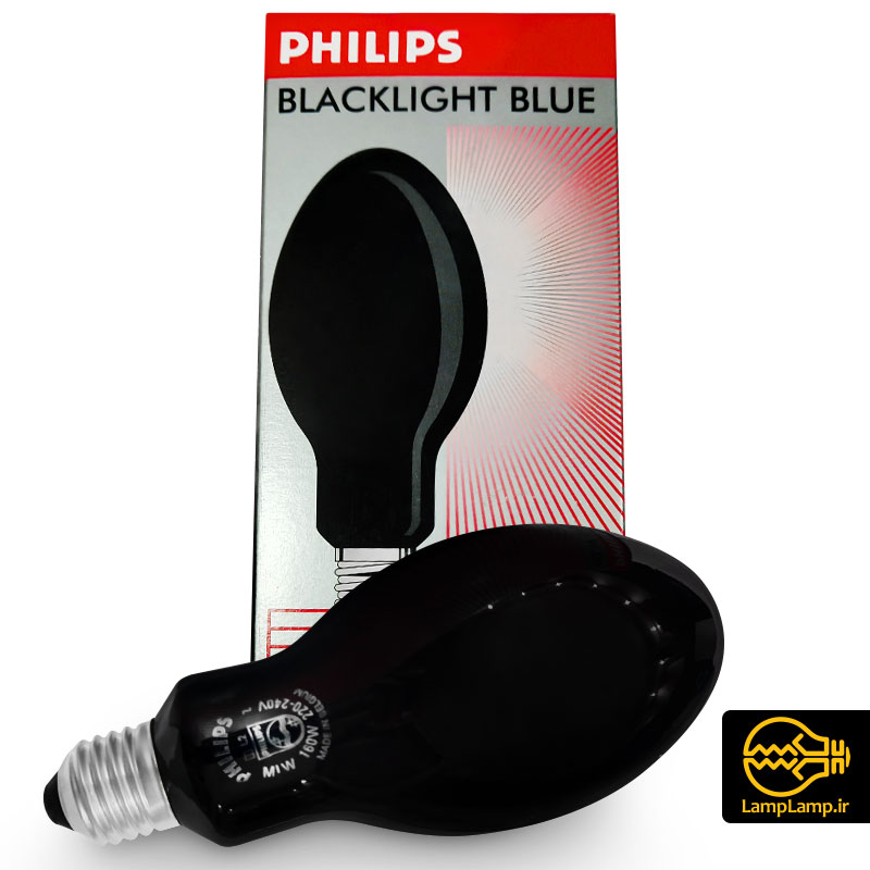 لامپ بلک لایت ۱۶۰ وات حبابی E27 فیلیپس بلژیک