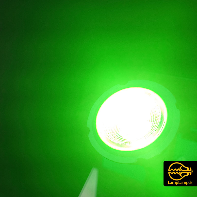 لامپ هالوژن سقفی رنگی 6 وات یکتا افروز