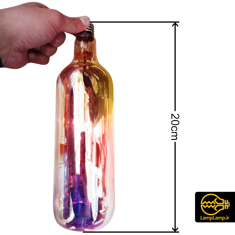 لامپ فیلامنتی تزئینی حباب بیضی هفت رنگ