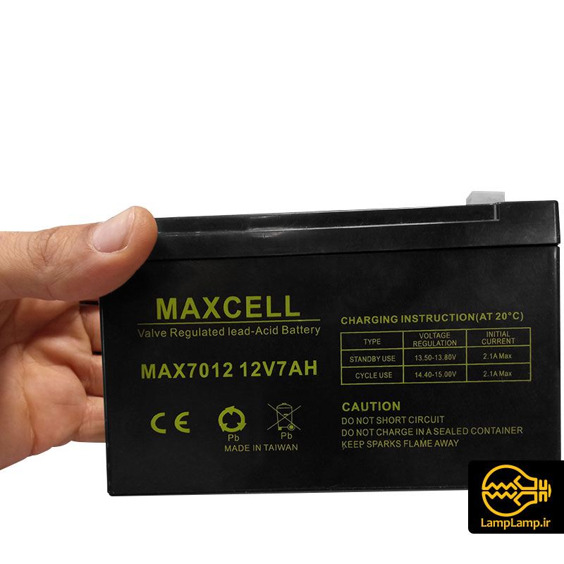 باتری خشک 12 ولت 7 آمپر ساعت MAX7012 مکسل تایوان