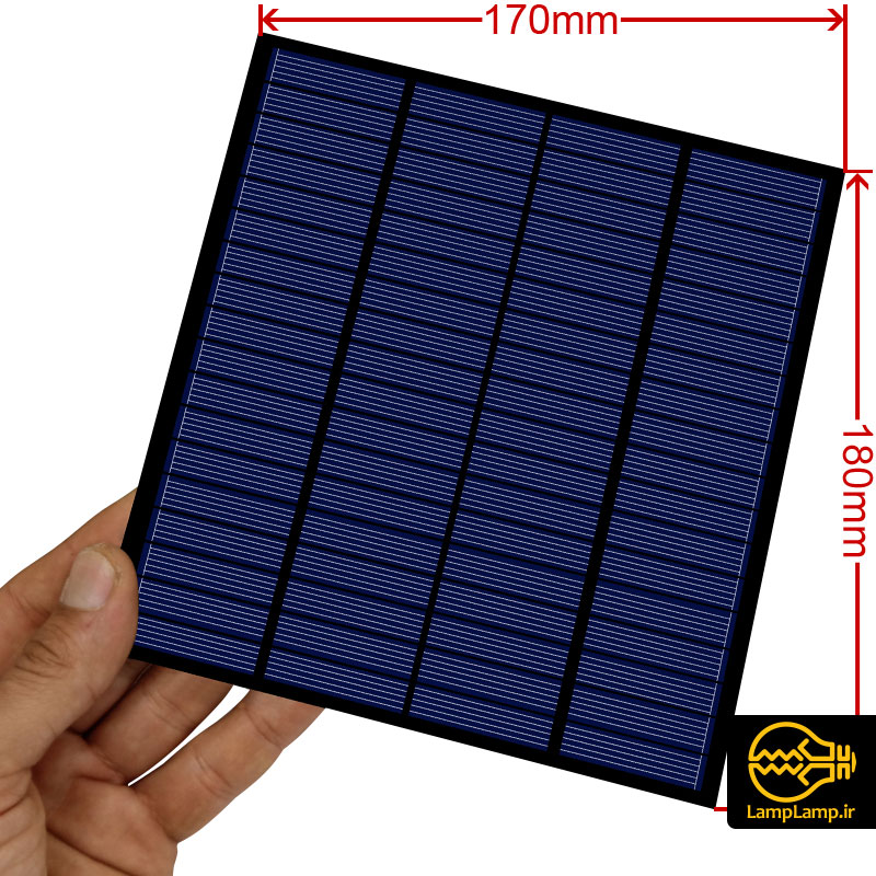 سلول خورشیدی 18 ولت 200 میلی آمپر 180×170 میلیمتر