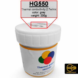 خمیر سیلیکون ۲۰۰ گرمی کد HG550 خاکستری