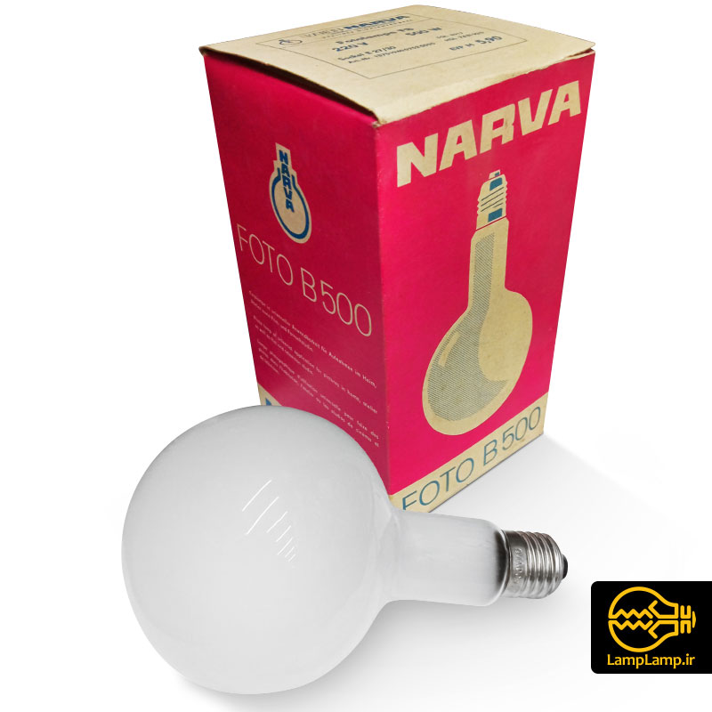لامپ عکاسی ۵۰۰ وات پایه E27 ناروا