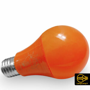 لامپ ال ای دی نارنجی ۹ وات حبابی E27 پارس اروند