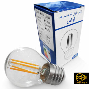 لامپ فیلامنتی 4 وات حبابی پایه E27 لوکس