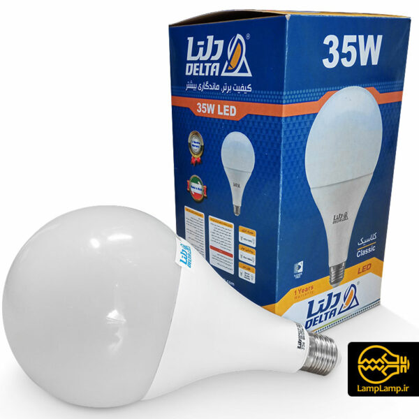 لامپ ال ای دی حبابی 35 وات E27 کلاسیک دلتا