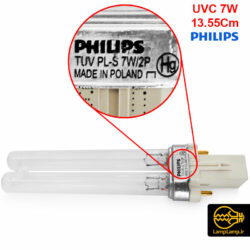 لامپ یو وی سی دو پین 7 وات پایه G23 فیلیپس