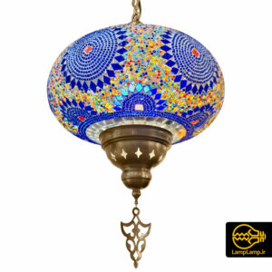 لوستر آویز مراکشی ترکی تک حباب