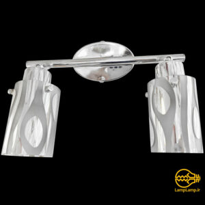 چراغ دیواری بالا آینه دستشویی دو شعله