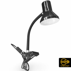 چراغ مطالعه گیره ای فلزی سرپیچ E27