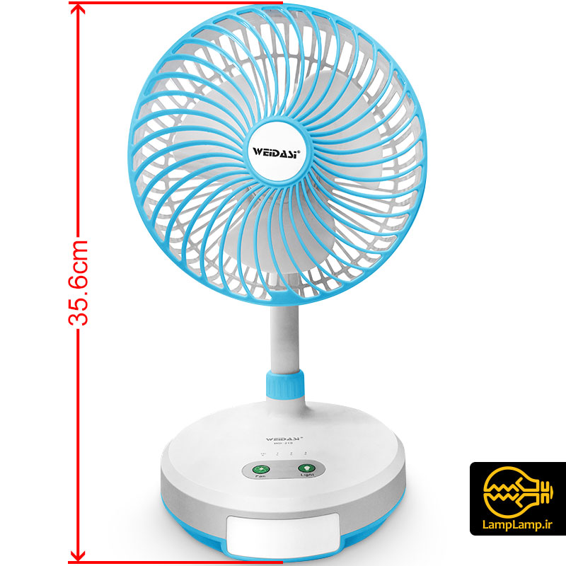 پنکه شارژی رومیزی قابل حمل WD-219 ویداسی