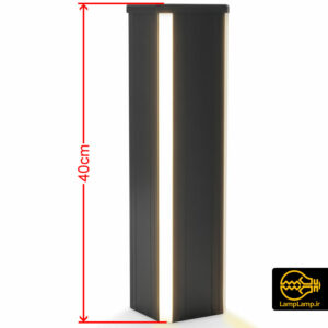 چراغ چمنی حیاط مکعب مستطیل 40 سانتیمتر کایا