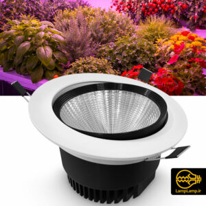 چراغ سقفی رشد گیاه LED فول اسپکتروم 50 و 30 وات توکار گرد