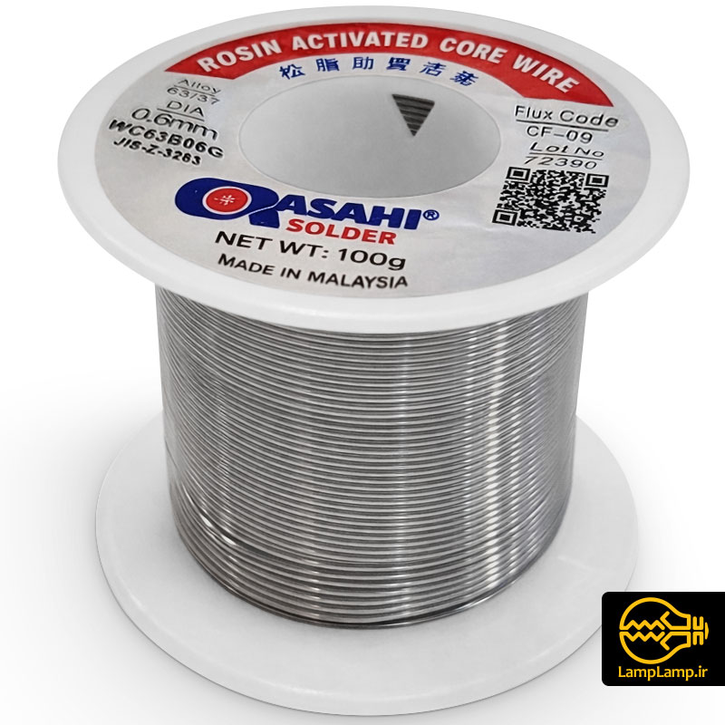 سیم لحیم 0.6 میلیمتر 100 گرم آساهی